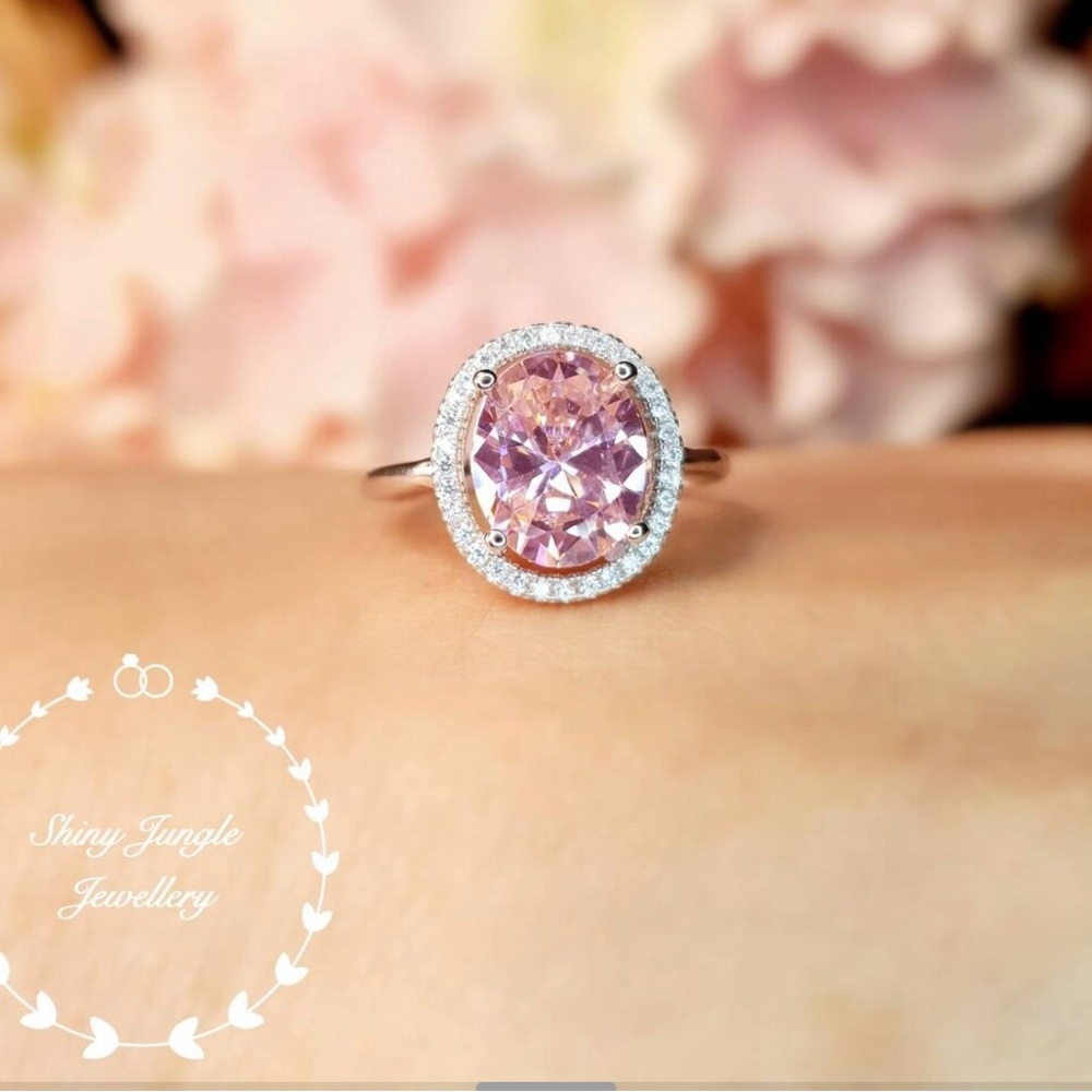 Pink And Silver Ring - image 1